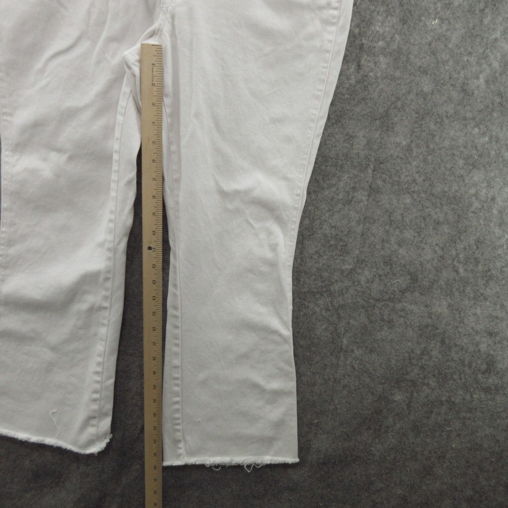 Venus Jeans Womens Size 12 Fame Capri White Cutoffs - Picture 7 of 15